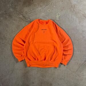 Orange Lonely Ghost Graphic Sweatshirt